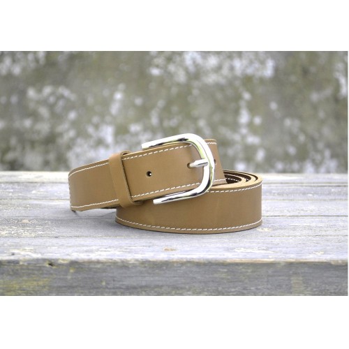 CEINTURE CUIR CAMEL| La french